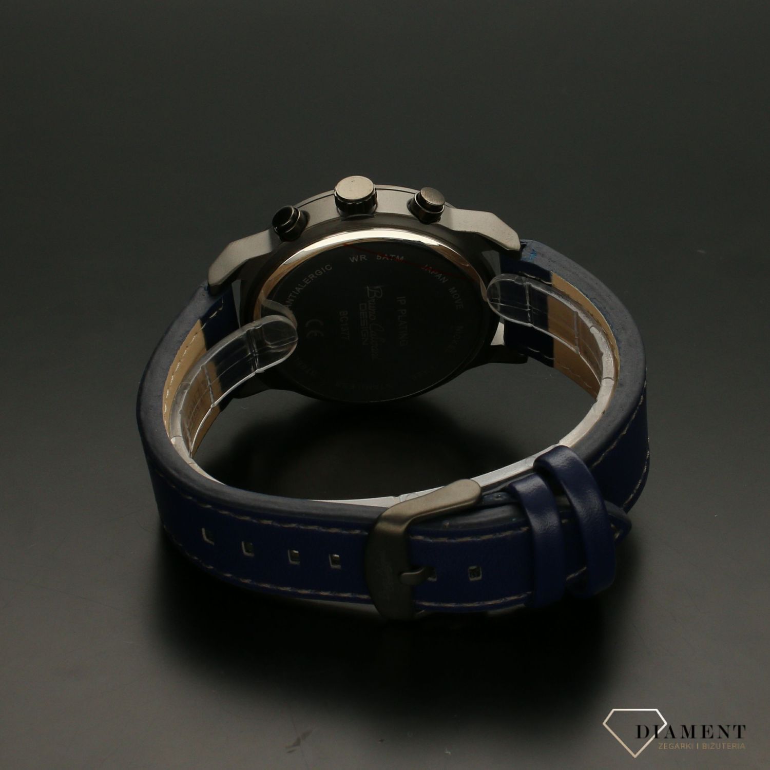 Zegarek męski na pasku Bruno Calvani Classic BC1377 BLUEa (2).jpg